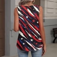 thumbnail image 5 of DORKASM 250th Birthday Tank Tops V Neck Independence Red White and Blue Blouse American Birthday Sleeveless Usa Flag T Shirts 2026 Freedom T-Shirts Dark Blue L, 5 of 5