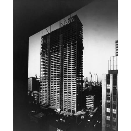 Construction of the Time-Life Building New York City New York State USA Poster Print - 18 x 24 in.