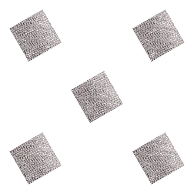 Wosthever Cinta de diamantes de imitación de cristal, pegatina autoadhesiva de malla de taladro de cristal con aspecto brillante para teléfono blanco 8 pegamento termofusible 5Conjunto