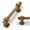Antique Brass-3'' Hole Center(76mm)-10, variant on Brushed Brass Knob 10 Pack Cabinet & Furniture Pulls