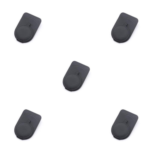 Riwesomey Estuche para gafas de coche, Clip de sombra de sol de cuero, soporte de montaje para llave de gafas, organización Interior automotriz, negro Type2 NO2 Riwesomey CBP294907