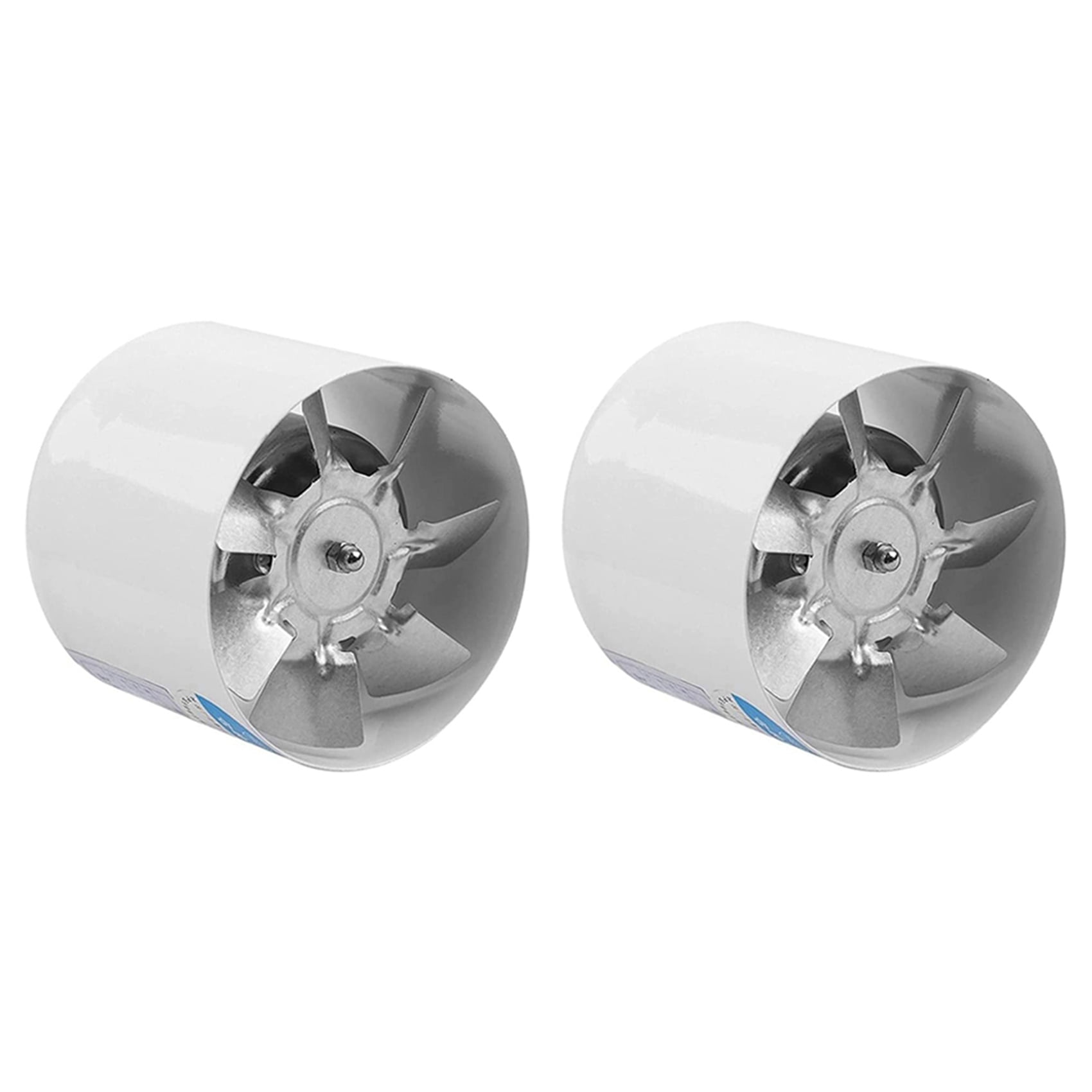 2X 4 Inch Inline Duct Fan Ventilator Metal Pipe Ventilation Exhaust Fan