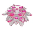 thumbnail image 3 of Crystal Glass Lotus Flower Candle Holder Candlestick Home Decor Craft Tea Light, 3 of 11