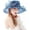 07navy Blue, variant on Women Derby Fascinator Hat Organza Church Wedding Hat Wide Brim Cocktail Tea Party Hat