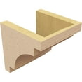 thumbnail image 5 of 7"W x 7"D x 7"H Wide Mediterranean Rough Cedar Woodgrain TimberThane Corbel, Primed Tan, 5 of 6