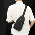 thumbnail image 3 of Men Sling Bag Crossbody Shoulder Bag for Hiking Daypack Waterproof Nylon Sling Chest Bag, 3 of 5