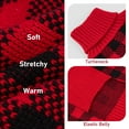 thumbnail image 5 of KYEESE Dog Christmas Sweater, Red Black Plaid with Snowman Pattern, Dog Sweater for Small Dogs, S, 5 of 8