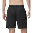 thumbnail image 2 of Men's Athletic Shorts with Zipper Pockets Lightweight Drawstring Stretch for Workout Gym Basketball 30-42, 2 of 7