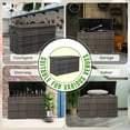 thumbnail image 6 of Outdoor Weatherproof Deck Box Wicker Storage Organizer Large Outdoor Container, Brown, 6 of 6