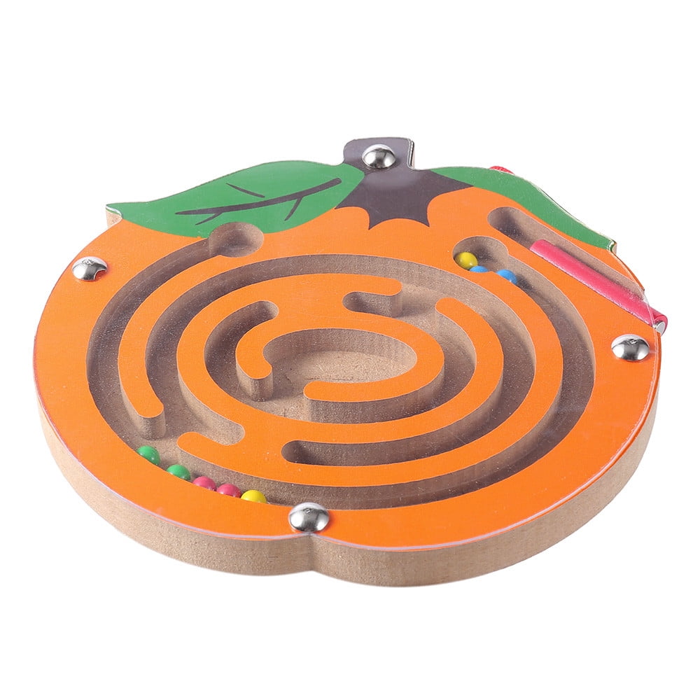 Kids Magnetic Maze Toys Kids Wooden Game Toy Wooden Intellectual Jigsaw Board D 