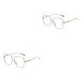 thumbnail image 2 of Qarigey Gafas cómodas y duraderas para largas horas de de la computadora, buenos regalos, gafas antiluz azul, montura dorada marco dorado 2Conjunto, 2 of 6