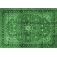 thumbnail image 1 of Ahgly Company Indoor Rectangle Medallion Emerald Green Traditional Area Rugs, 8' x 12', 1 of 4