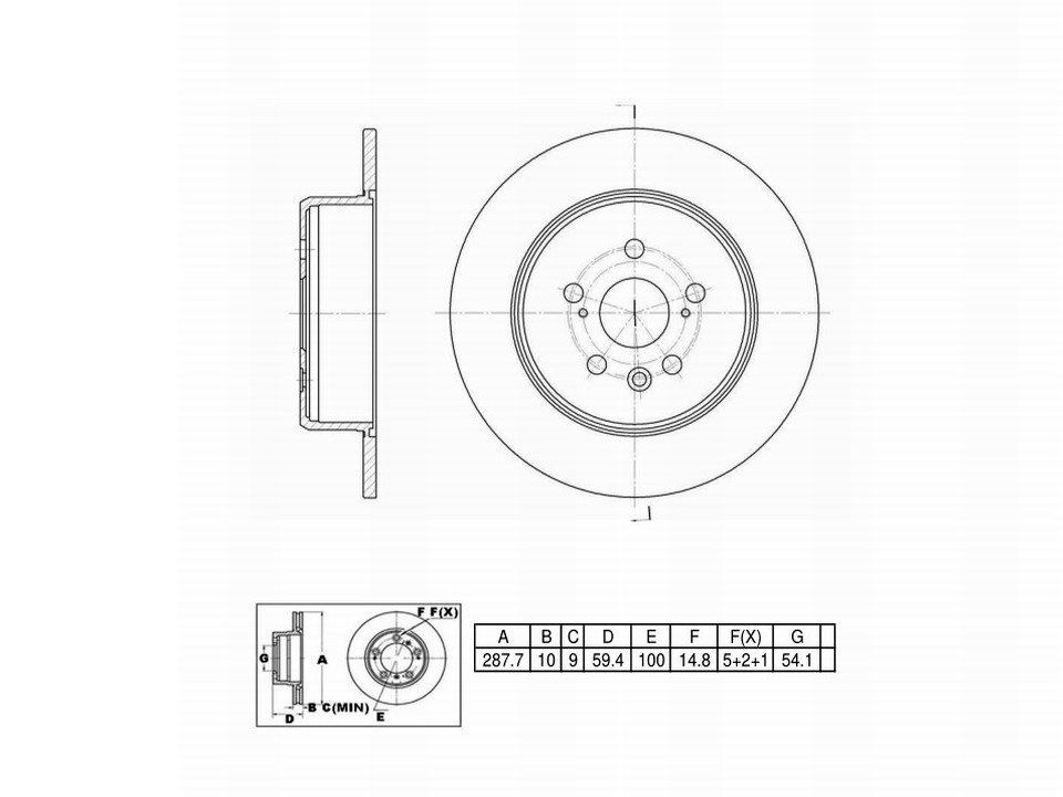 Winstop Brake Rotor, Rear WS228837, Toyota Celica 1993-1990