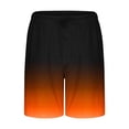 thumbnail image 5 of JYnXIANTI Mens Shorts Lightweight Gradient Elastic Waist Shorts Lounge Comfort Summer Shorts Breathable Classic Fit Clothes, 5 of 5