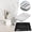 White 1PCS & Black 1PCS, variant on Kitchen Drawer Organizer,4 Compartment Silverware Drawer Organizer Tray, Storage Container for Kitchen, Utensil Divider for Spoons Forks Knives Tableware,Silverware Organizer,6.9x10.7",Black
