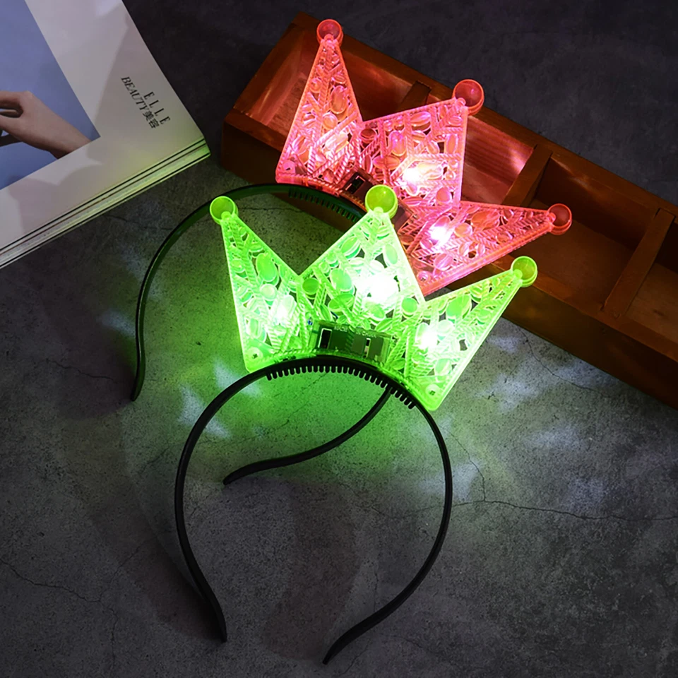 BUTTERFLY- Led Headband Crowns For Kids Princess Party Supplies Costume Accessories 4 Pcs
