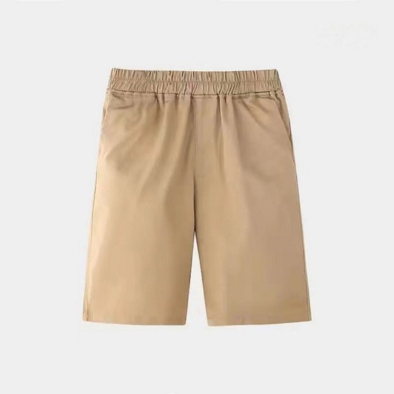 CPNG Toddler Boys School Uniform Active Pull up Stretchy Shorts Elastic Waist Jogger Short Pants with Pocket Summer Casual School Chino Shorts Dress Shorts