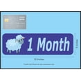 thumbnail image 3 of 10in x 3in 1 Month Magnet Boy Door Magnetic Sign Magnets Signs, 3 of 3