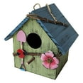 thumbnail image 2 of Xihbxyly Comedero de Madera para Pájaros, Diseño Colgante Impermeable, Bandeja Grande para Semillas, Fácil Mantenimiento, Material de Pino Natural, Decoración de Jardín Al Aire Libre, Perfecto para B, 2 of 3
