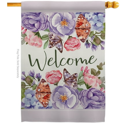 Colorful Bouquet House Flag Spring Floral Wreath Flower Decor Sunflower Season Springtime Growth Decoration Banner Small Garden Yard Gift Double-Sided Made In USA 28 X 40