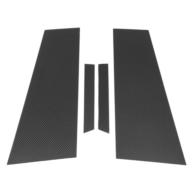 4 Pcs Recorte de Ventana del Pilar de la Puerta del Automóvil Frontal Izquierda Derecha para Mercedes-Benz CLS 2012-2016 Sticker Antirrayones Cubierta de Pilares Fibra de Carbono Negra
