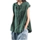 thumbnail image 2 of mfyjkho Camisetas Sin Mangas De Talla Grande, Blusa De Manga Corta Con Cuello En V Y Color Liso Para Mujer, Moda Primavera/Verano Tops Elegantes Para Mujer L, 2 of 4
