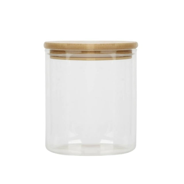 Frasco de Vidro con Tapa Mainstays de Bambú de 750 ml