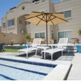 thumbnail image 4 of 1pcs Aluminium Cast Lounge Chair with Reclining Function in Antique Bronze Finish - Three Adjustable Backrest Positions, 4 of 8