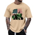 thumbnail image 2 of Mens 250 Anniversary USA Shirt Farm Tractor Graphic Tee Casual Short Sleeve Shirt Patriotic Tops 3XL, 2 of 4