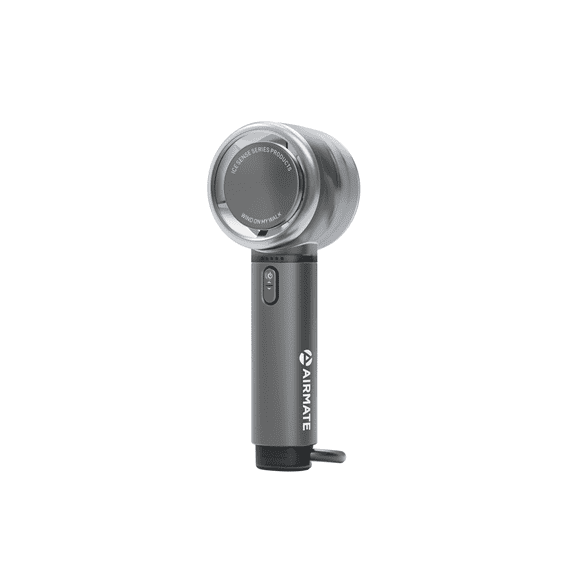Airmate Portable Handheld Fan 5 Speed, 3000mAh Battery Rechargeable, 13000RPM Super Powerful Wind, Hand Held Mini Fan for Makeup/Travel/Outdoor (Gray)