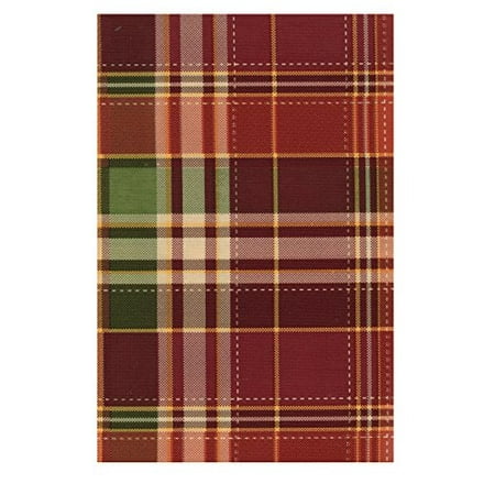 Harvest Plaid Autumn Peva Vinyl Tablecloth Flannel Backed 52 X 70 Harvest Plaid Autumn Peva Vinyl Tablecloth Flannel Backed 52 X 70 Rectangle