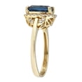 thumbnail image 3 of Gin & Grace 10KT YG Genuine London Blue Topaz and diamond accent Ring, 3 of 5