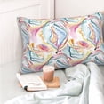 thumbnail image 4 of Salouo Abstract Marble Texture Pattern Pillow Cases,1PC Pillow Covers with Envelope Closure Decorative Pillow Case for Bed Couch,Pillows Not Included-14"x20", 4 of 6
