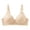Beige(Bra), variant on Womens Wirefree Bra Ribbed Knit Snap Button Bralette, Ditsy Floral Easy On/Off Comfort Lounge Bra for Sleep & Maternity
