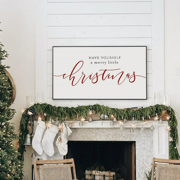 Christmas Frame Art, Samsung Frame , Holiday Frame , Merry Christmas Art, Have Yourself A Merry Little Christmas- Wall Art Print, 8x12 UNFRAMED