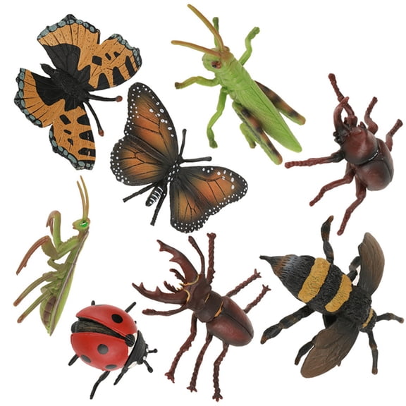 Juego de Juguetes para Insectos NikouMX 8 Piezas Modelo de Insecto 3D
