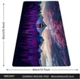 thumbnail image 2 of Large Gaming Mouse Pad, Extended XXL Desk Pad & Non-Slip Rubber Keyboard Mat Stitched Edges (90x40 purplesky), 2 of 6