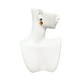 thumbnail image 4 of Delight Jewelry Resin Vanilla Cupcake with Chocolate Frosting Black Crystal Clip on Earrings, 4 of 5