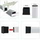 thumbnail image 4 of Flyshop - Juego de 4 tapas cuadradas de goma antideslizantes para patas de silla y mesa (40 x 40 mm, 4,0 x 4,0 cm), color negro, 4 of 8