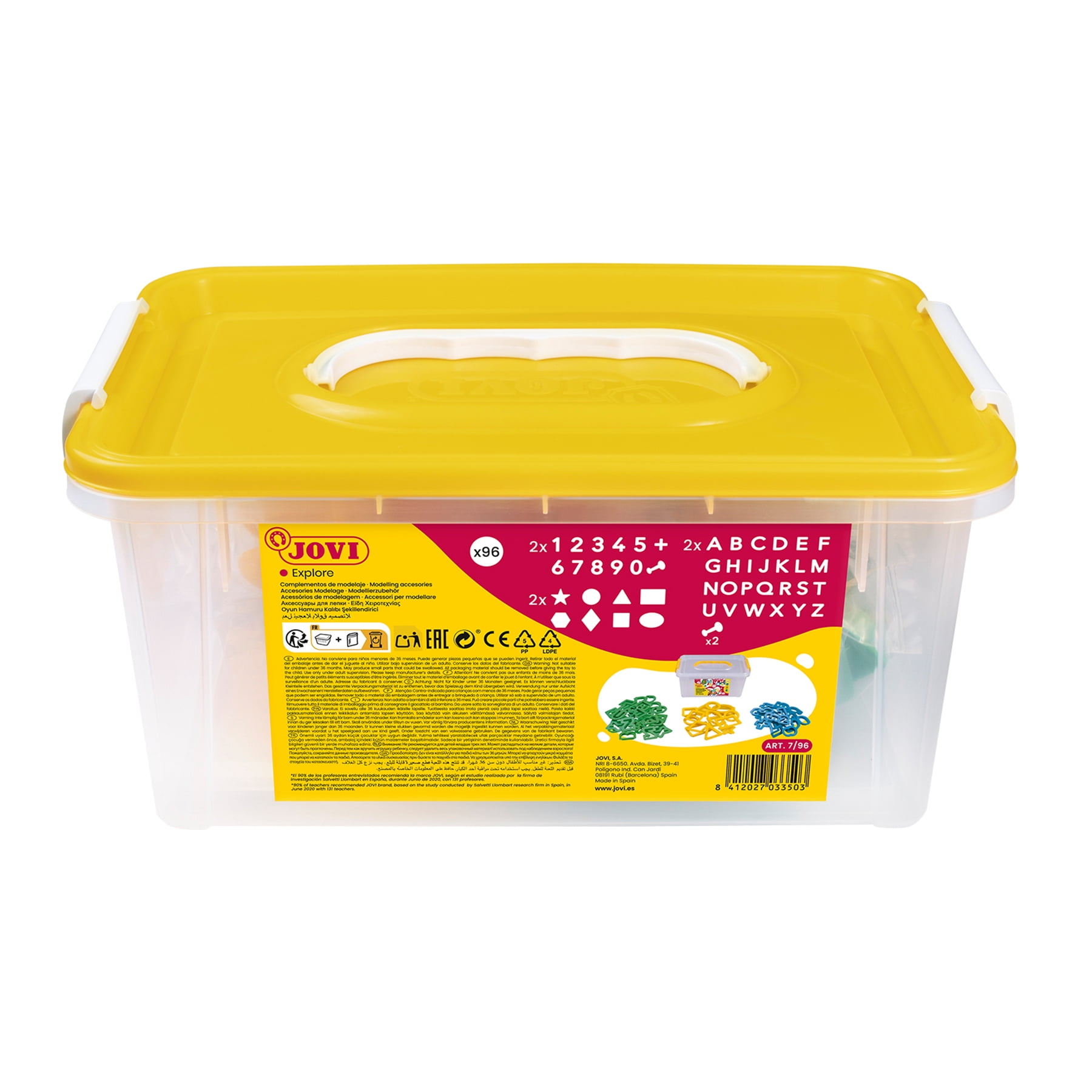JOVI Dough & Clay Modelling Accessories, School Pack of 96