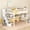 White, variant on Harper & Bright Designs Full Size Loft Bed with Desk, Wooden Loft Bed Frame with Staircase and Shelves for Bedroom, Grey