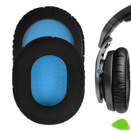 Geekria Comfort Laminated Fabric Replacement Ear Pads for Sennheiser HD8 DJ HD6 Mix HD7 DJ Headphones Ear Cushions Repair Parts (Black)