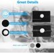 thumbnail image 4 of Pulseras antimareos, 2 pares de pulseras antimareos negras + grises, pulseras antináuseas, aptas para niños, adultos, vacaciones y viajes., 4 of 5