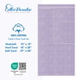 thumbnail image 6 of Cotton Paradise 100% Cotton 6 Piece Towel Set, Soft Absorbent Quick Dry Towels for Bathroom, Lilac, 6 of 7