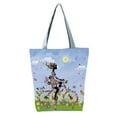 thumbnail image 1 of CNKOO Roomy Solid Shoulder Straps Shoulder Pouch Smooth Zipper Riding Bike Girl Print Tote Pouch for Work, 1 of 10
