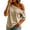Coffee14, variant on Karymi Workout Tops for Women One Shoulder Off Shoulder Striped Short Sleeve T-Shirt, Casual Asymmetric Cold Shoulder Loose Fit Striped Pullover Top Womens Blouses