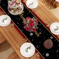 thumbnail image 3 of Linen Christmas Table Runner 120 Inches Long Christmas Xmas Winter Holiday Home Kitchen Dining Room Table Decorations, 3 of 5