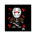 thumbnail image 2 of Friday the 13th Thread Pixel Men's Black T-Shirt - M, 2 of 7