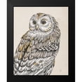 thumbnail image 2 of Brissonnet, Daphne 12x14 Black Modern Framed Museum Art Print Titled - Beautiful Owls III Vintage, 2 of 5