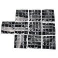 thumbnail image 2 of 10 Pcs 3.94*3.94 inches Marble Mosaic Tiles Wall Sticker Adhesive Waterproof Wallpaper Kitchen Bathroom Peel & Stick Transfers Flat Covers, 2 of 14